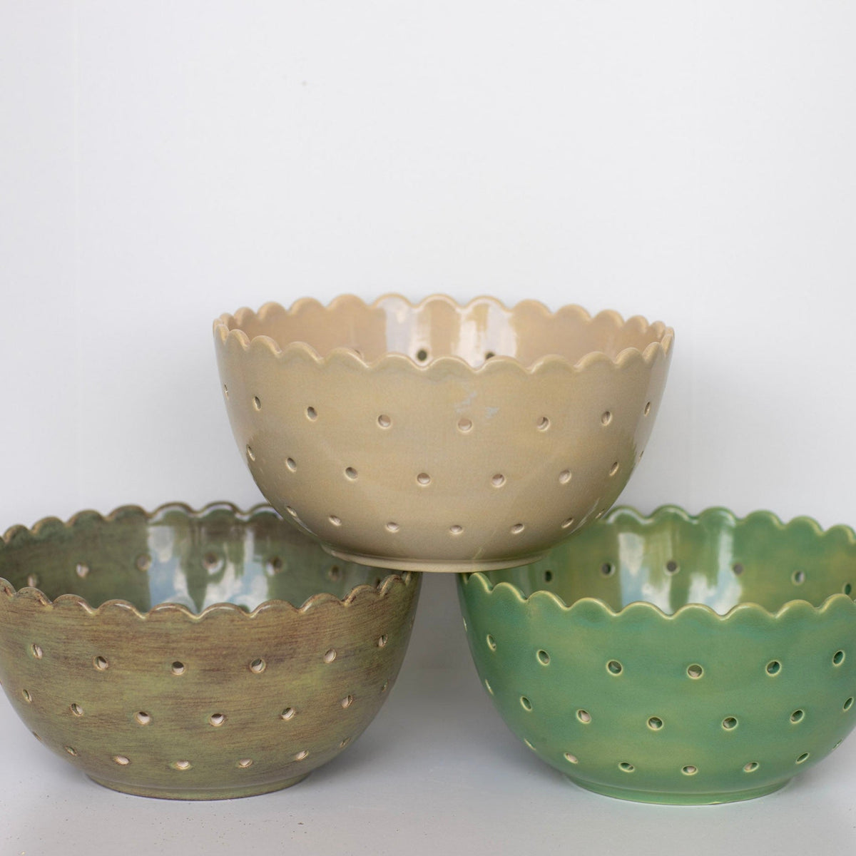 Prodigal Pottery Scalloped Edge Berry Bowl — product view 7
