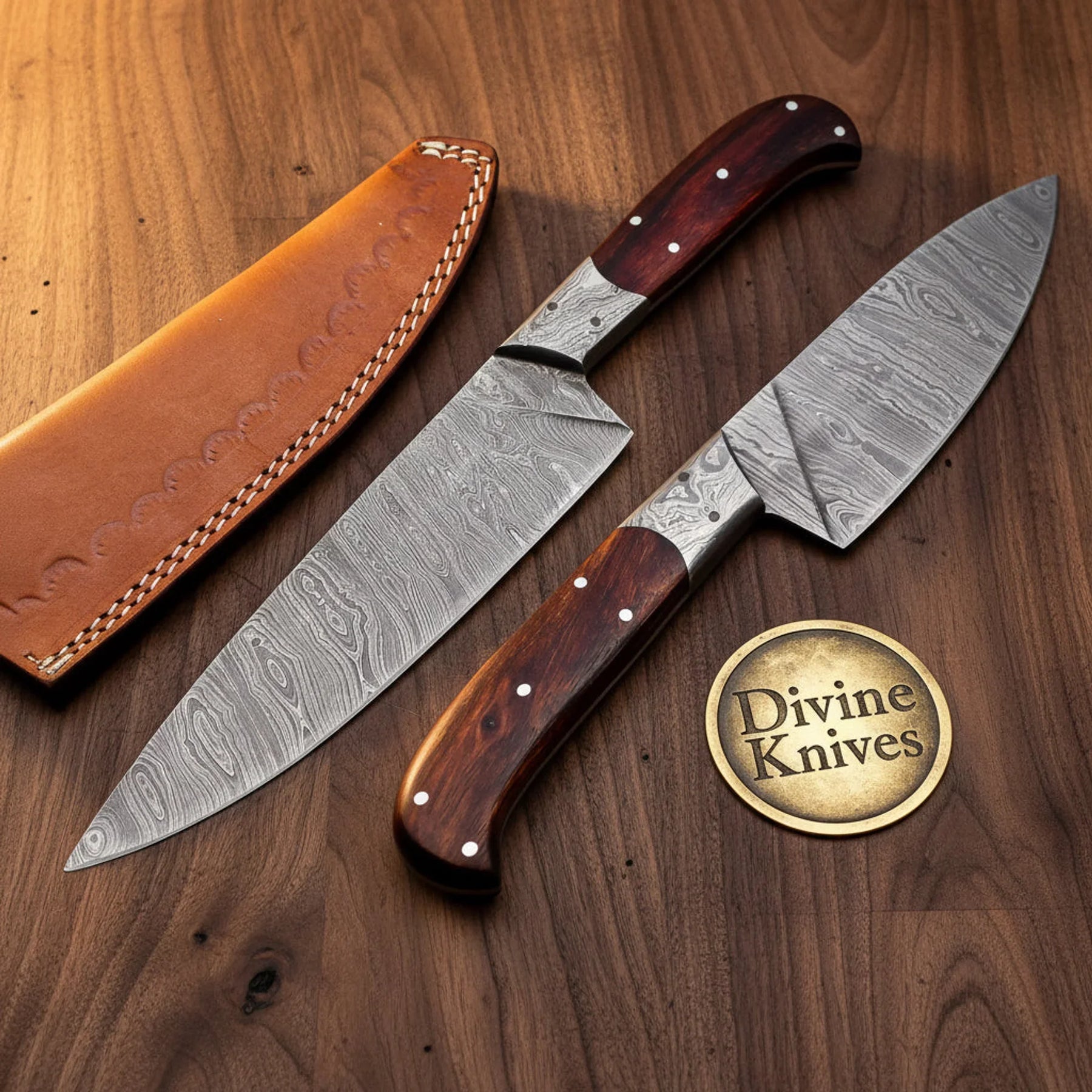 Stag Handle Bowie Knife with Leather Sheath – Handcrafted Classic Outdoor & Collector's Piece
