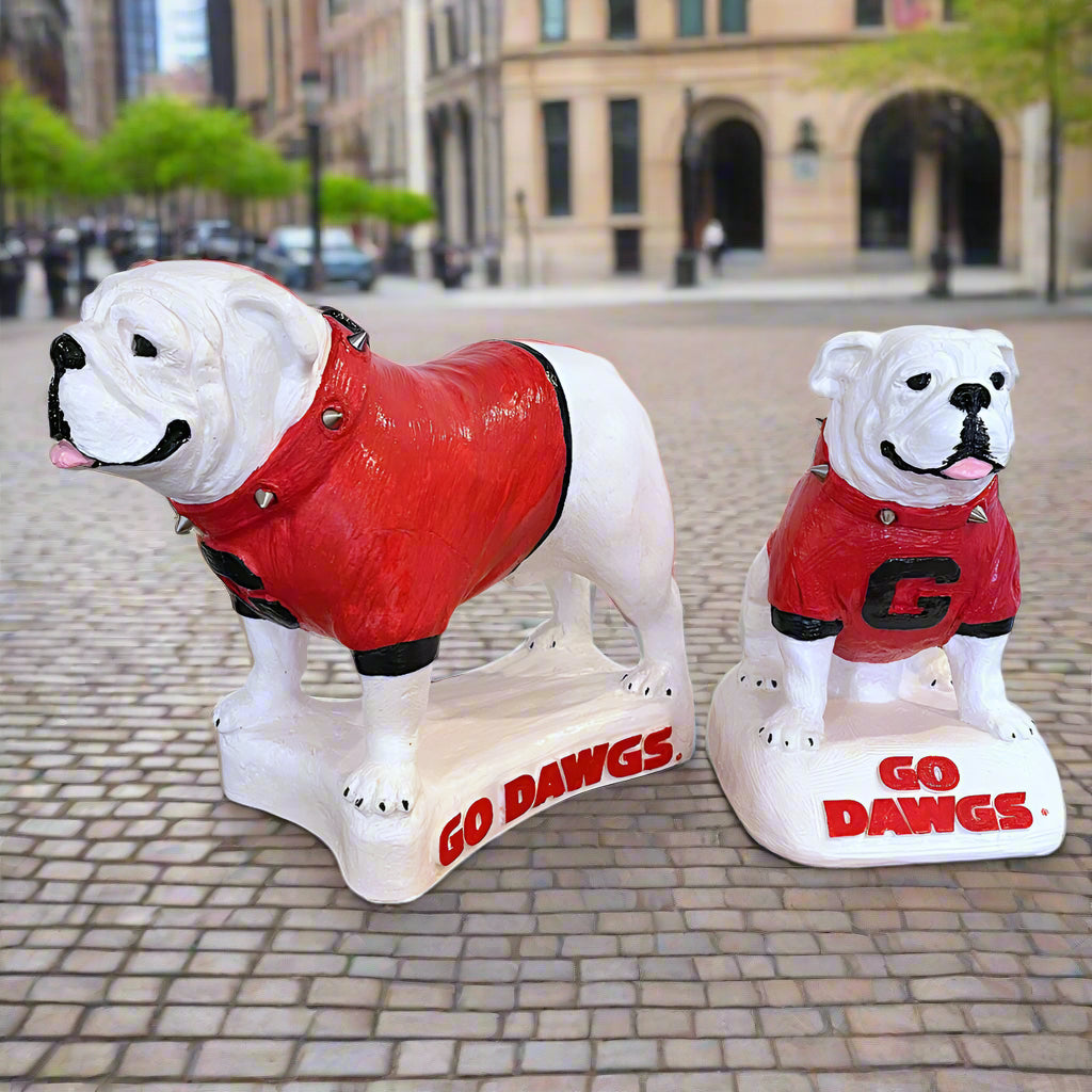Georgia Bulldogs Standing UGA Mascot Table Top Sculpture
