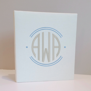 Baby Memory Book - Ivory Linen (w/ Accent)