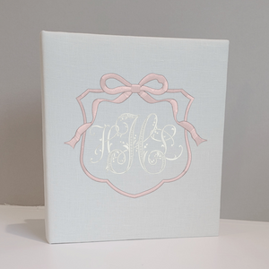 Baby Memory Book - Ivory Linen (w/ Accent)