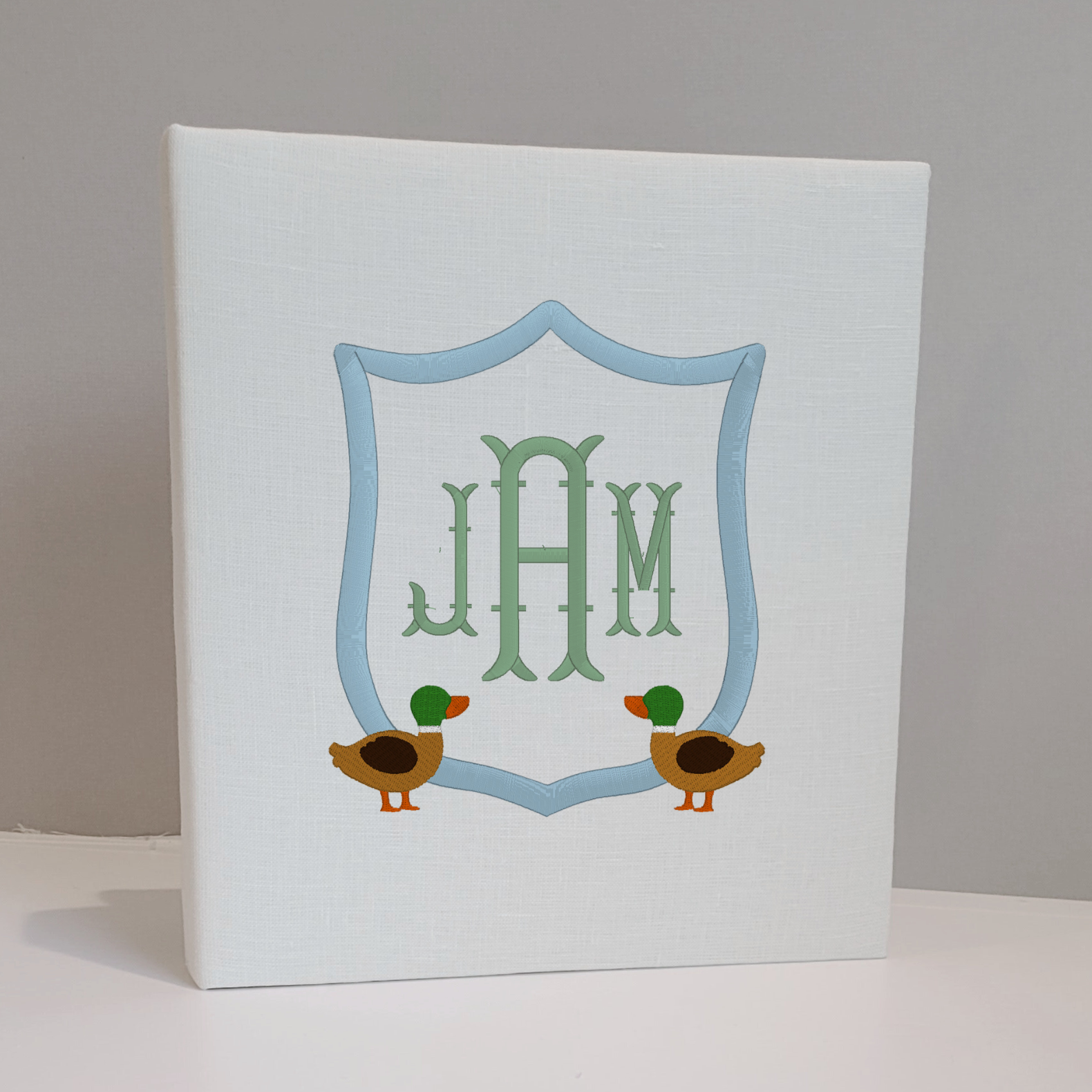 Baby Memory Book - Ivory Linen (w/ Accent)
