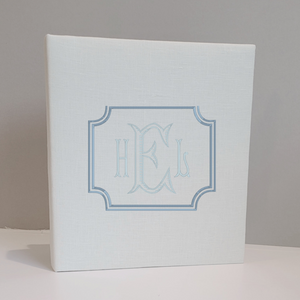 Baby Memory Book - Ivory Linen (w/ Accent)
