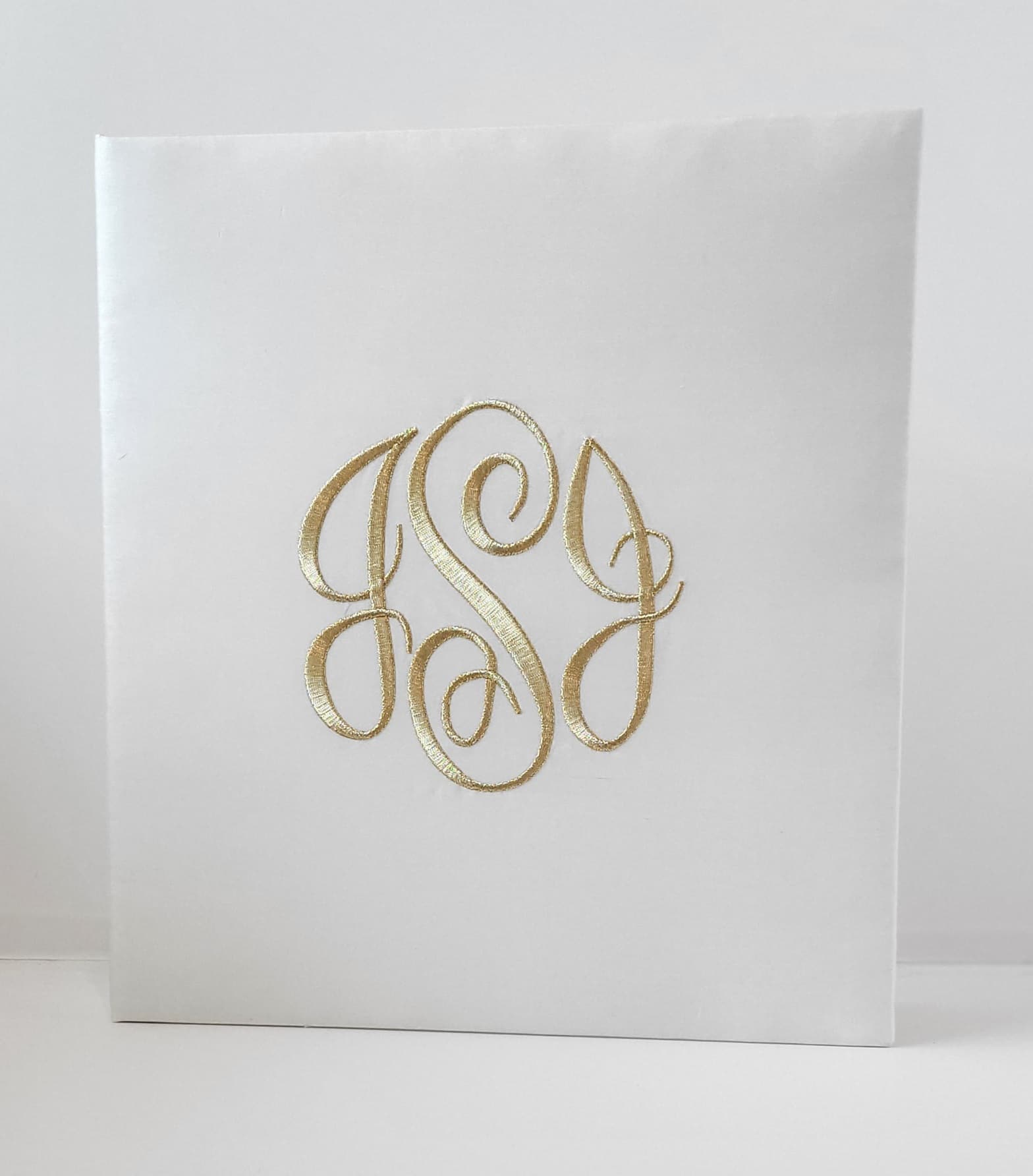 Baby Memory Book - Ivory Silk (w/o Bow)