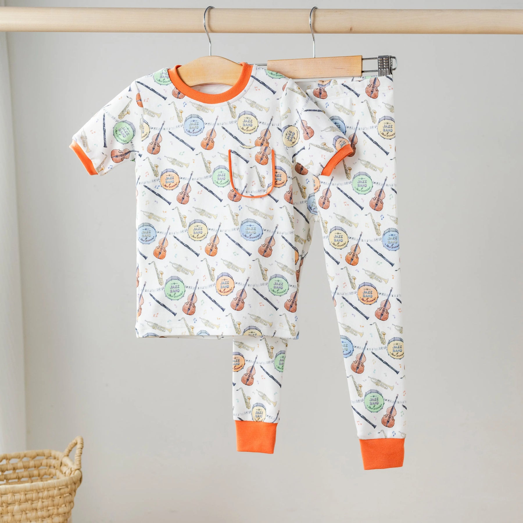 Jazz Festin' Organic Cotton Pajama Set Nola Tawk