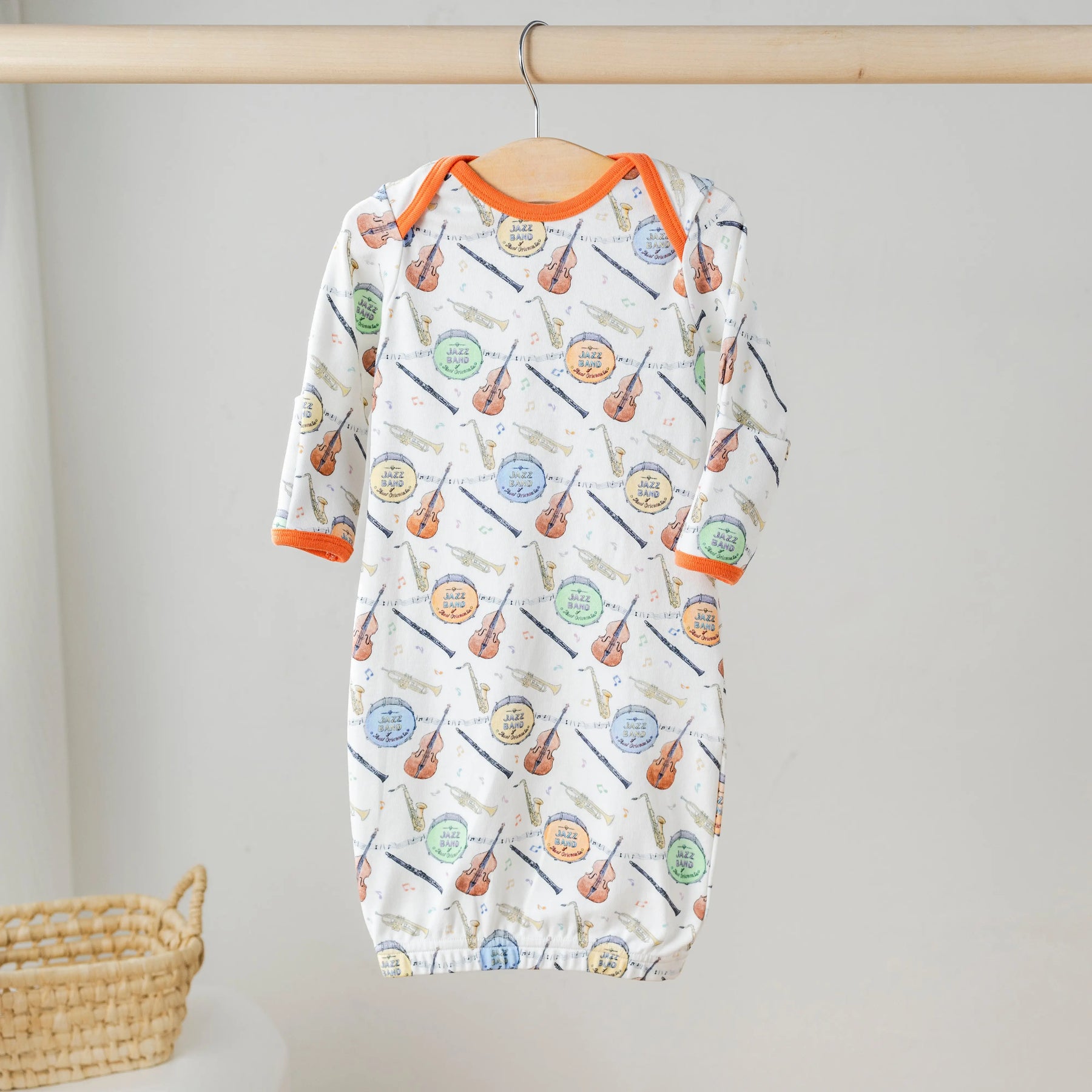 Jazz Festin' Organic Cotton Pajama Set Nola Tawk