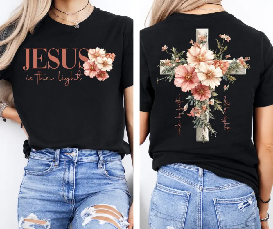 Jesus is the Light Easter Shirt Southern Backroad Tees LLC