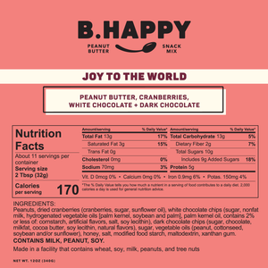 Joy To The World Cranberry Chocolate Peanut Butter