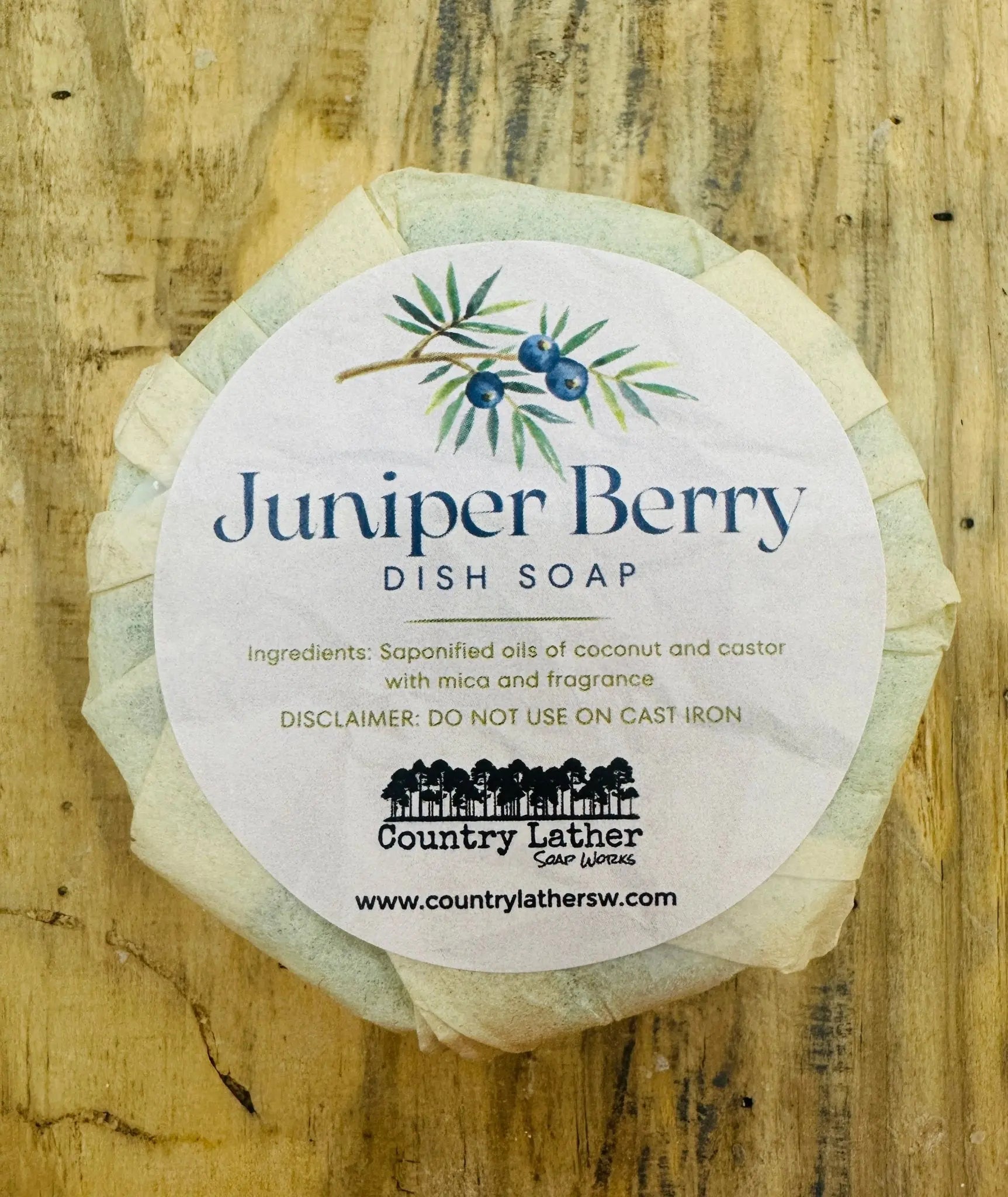 Juniper Berry handmade dish soap refill