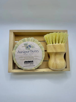 Juniper Berry solid dish soap set by Country Lather Soap Works