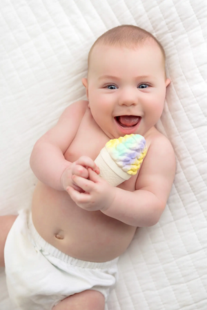 Just Chillin' Snoball Bath Toy & Baby Teether Nola Tawk
