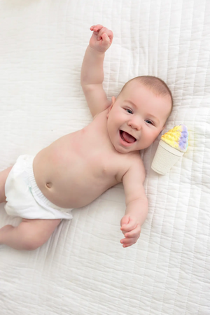 Just Chillin' Snoball Bath Toy & Baby Teether Nola Tawk