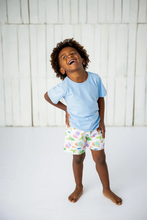 Just Keep Swimming Organic Muslin Shorts Nola Tawk