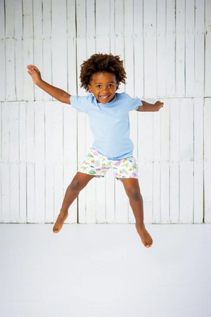 Just Keep Swimming Organic Muslin Shorts Nola Tawk
