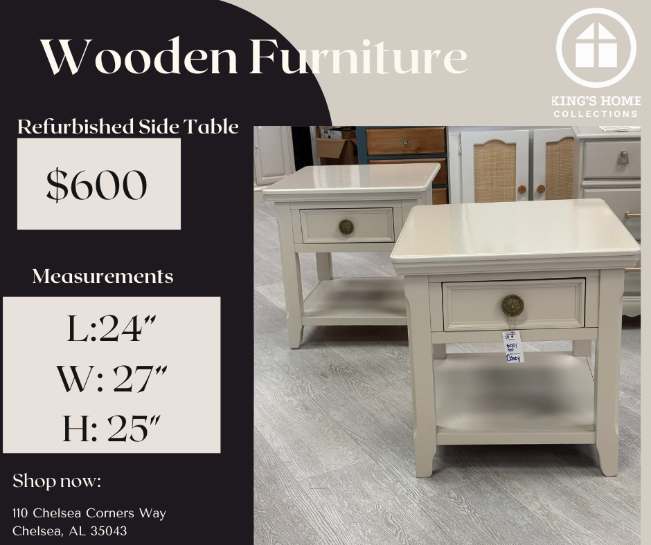 Prodigal Pottery Refurbished Matching Side Table Set — product view 1