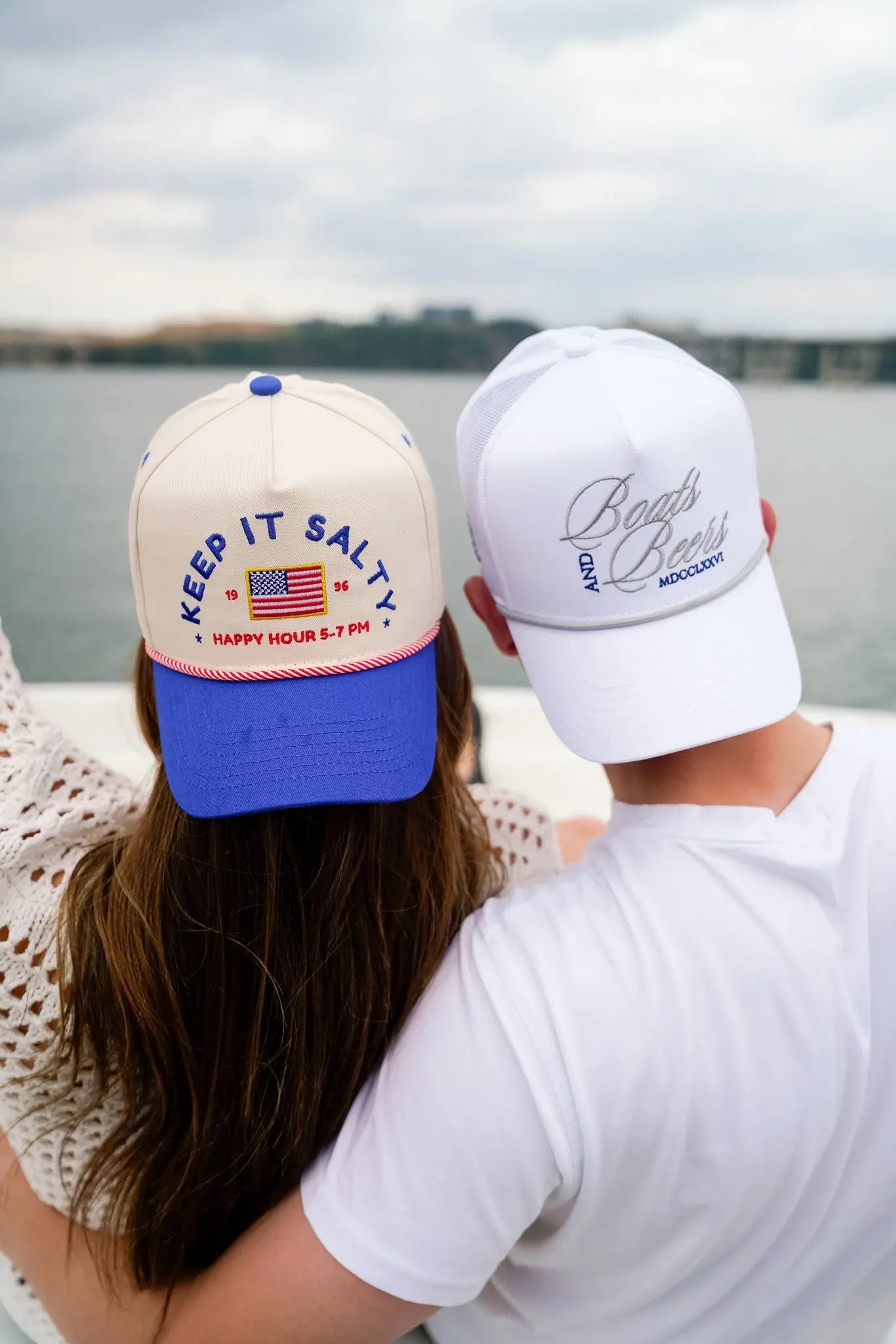Keep it Salty - Royal Blue Vintage Trucker Hat KenzKustomz