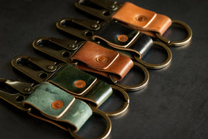 Key Clip - Black Horween Shell Cordovan Loyal Stricklin