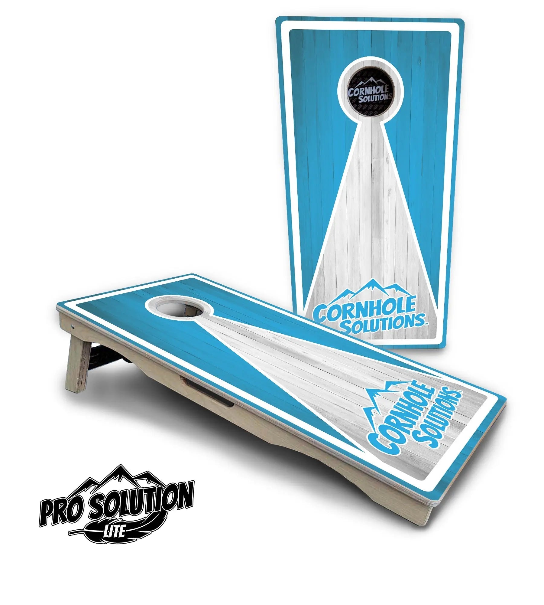 Keyhole CS Logo Cornhole Boards - Pro Solution Lite Series Cornhole Solutions