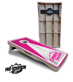 Keyhole CS Logo Cornhole Boards - Pro Solution Lite Series Cornhole Solutions