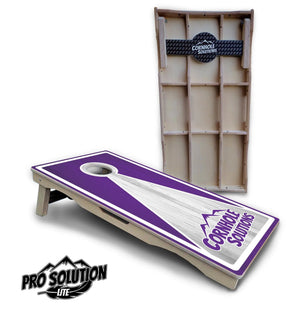 Keyhole CS Logo Cornhole Boards - Pro Solution Lite Series Cornhole Solutions