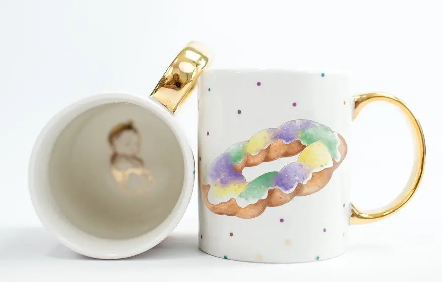 King Cake Ceramic Mug Nola Tawk