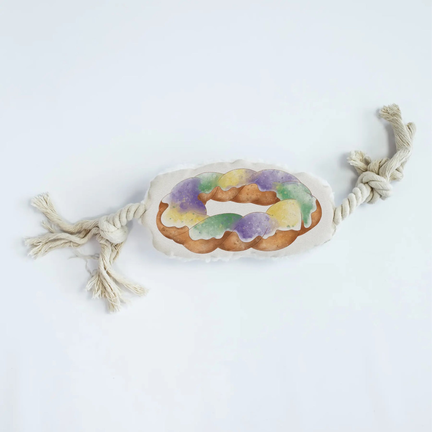 King Cake Dog Rope Toy Nola Tawk