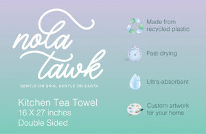 King Cake Kitchen Towel Nola Tawk