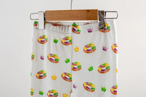 King Cake Organic Cotton Kids Mardi Gras Pajamas Nola Tawk