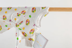 King Cake Organic Cotton Kids Mardi Gras Pajamas Nola Tawk