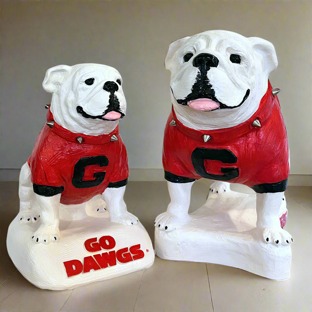 Georgia Bulldogs Standing UGA Mascot Table Top Sculpture