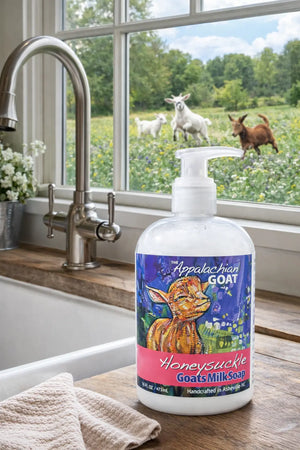 LIQUID SOAP - HONEYSUCKLE GOATS MILK 16 oz. Essential Journeys
