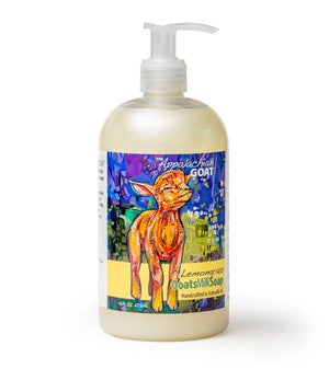 The Appalachian Goat Lemongrass Goats Milk Liquid Soap, 16 FL OZ