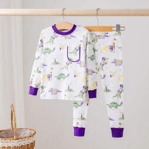 LSU Dinos All-Stars Organic Cotton Kids Pajamas Nola Tawk