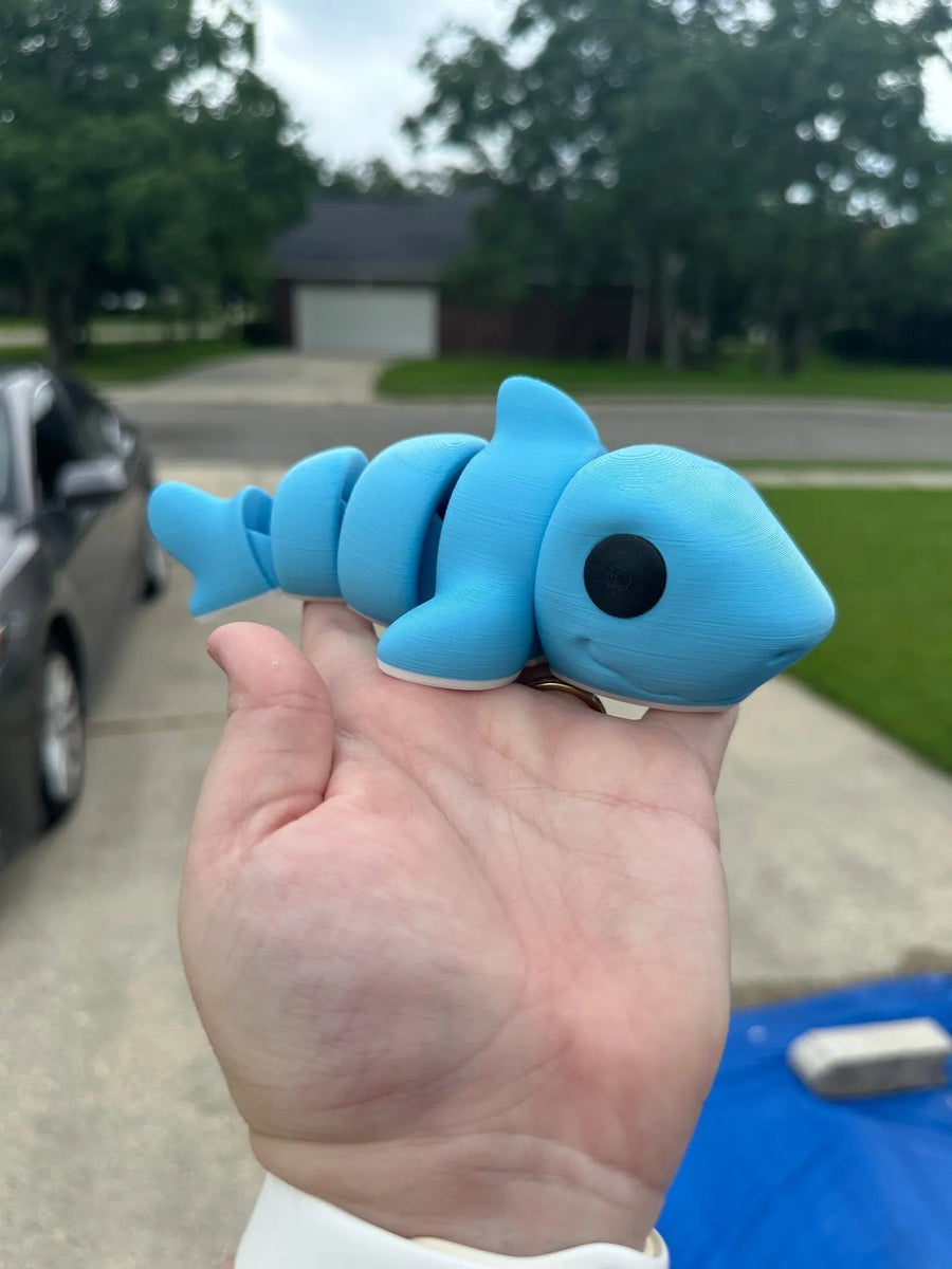 Shark 3D Printed Fidget Toy | Large Ocean Sensory Toy
