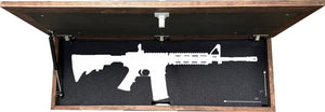 Large Birds in a Tree Gun Concealment Furniture, Concealed Shelf, Hidden Storage for Rifles, Shotguns, & Handguns