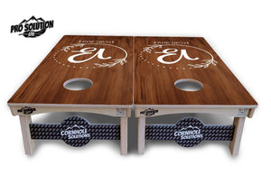Laurel Wreath Cornhole Boards - c Birch - Pro Solution Lite Series Cornhole Solutions