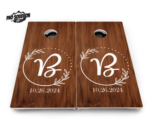 Laurel Wreath Cornhole Boards - c Birch - Pro Solution Lite Series Cornhole Solutions