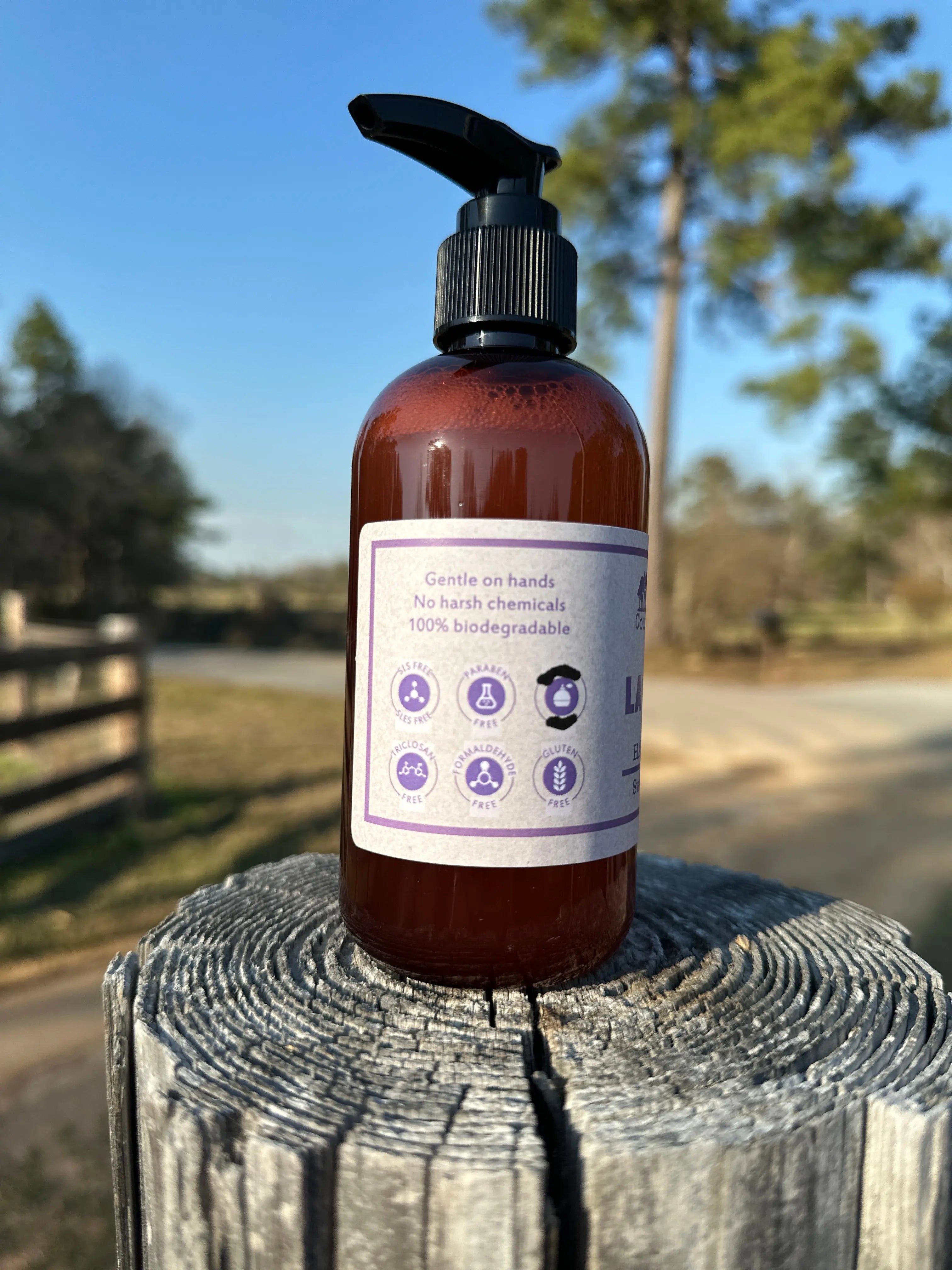 Lavender hand wash with soft lavender scent