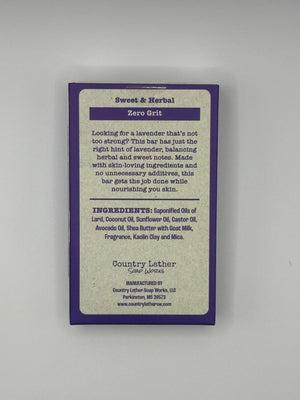 Lavender goat milk soap bar