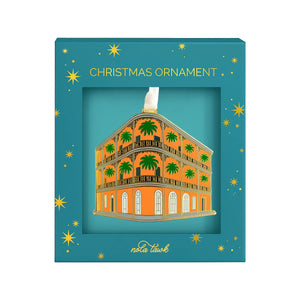 LeBranche House Enamel Ornament Nola Tawk