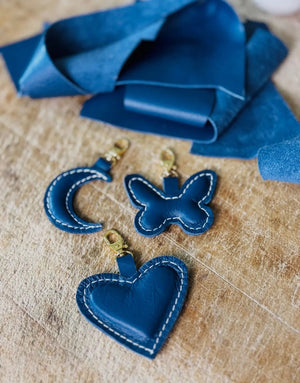 Leather Butterfly Charm Feelhandmade