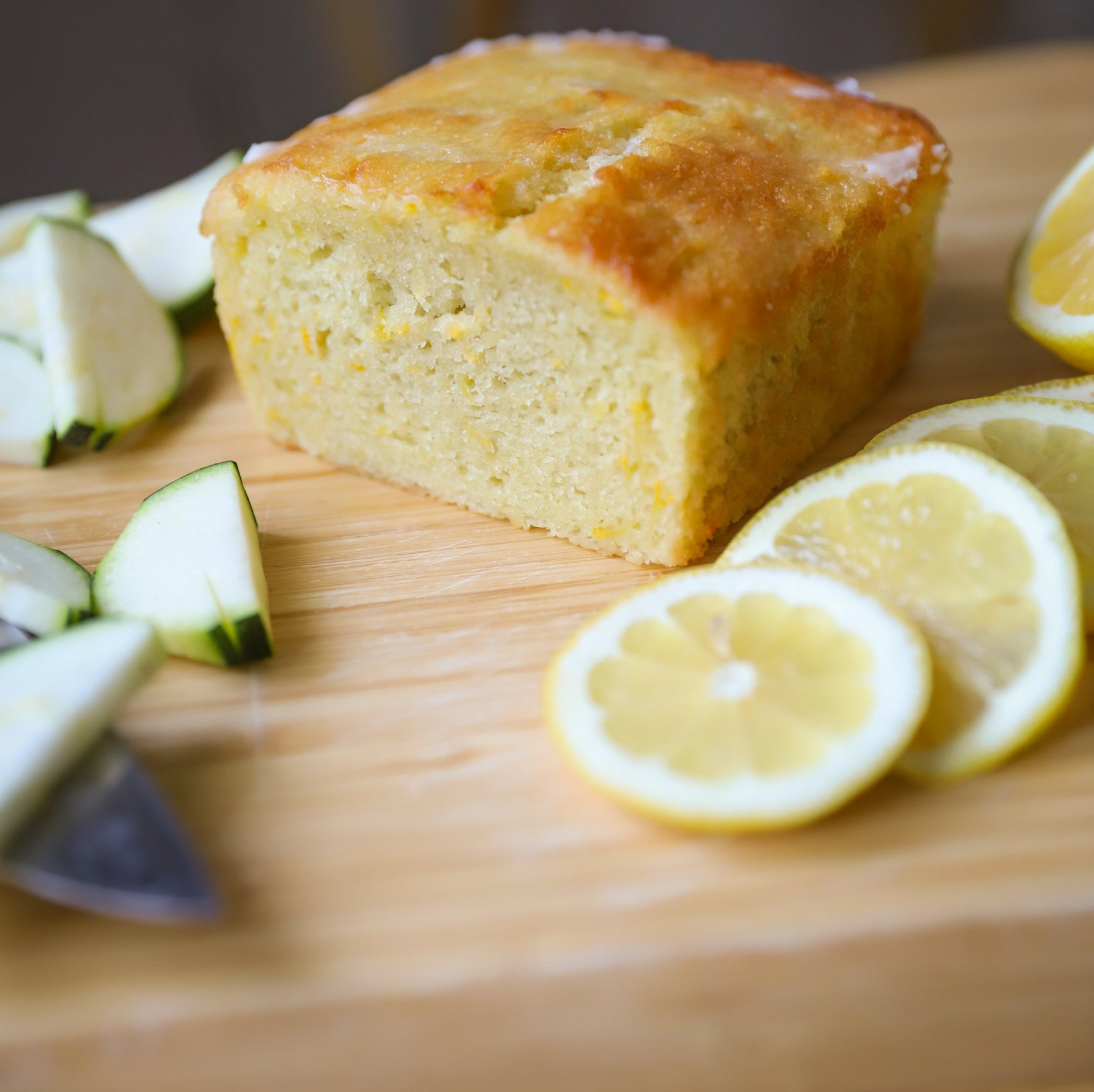 Lemon Glazed Zucchini Bread - Gluten Free