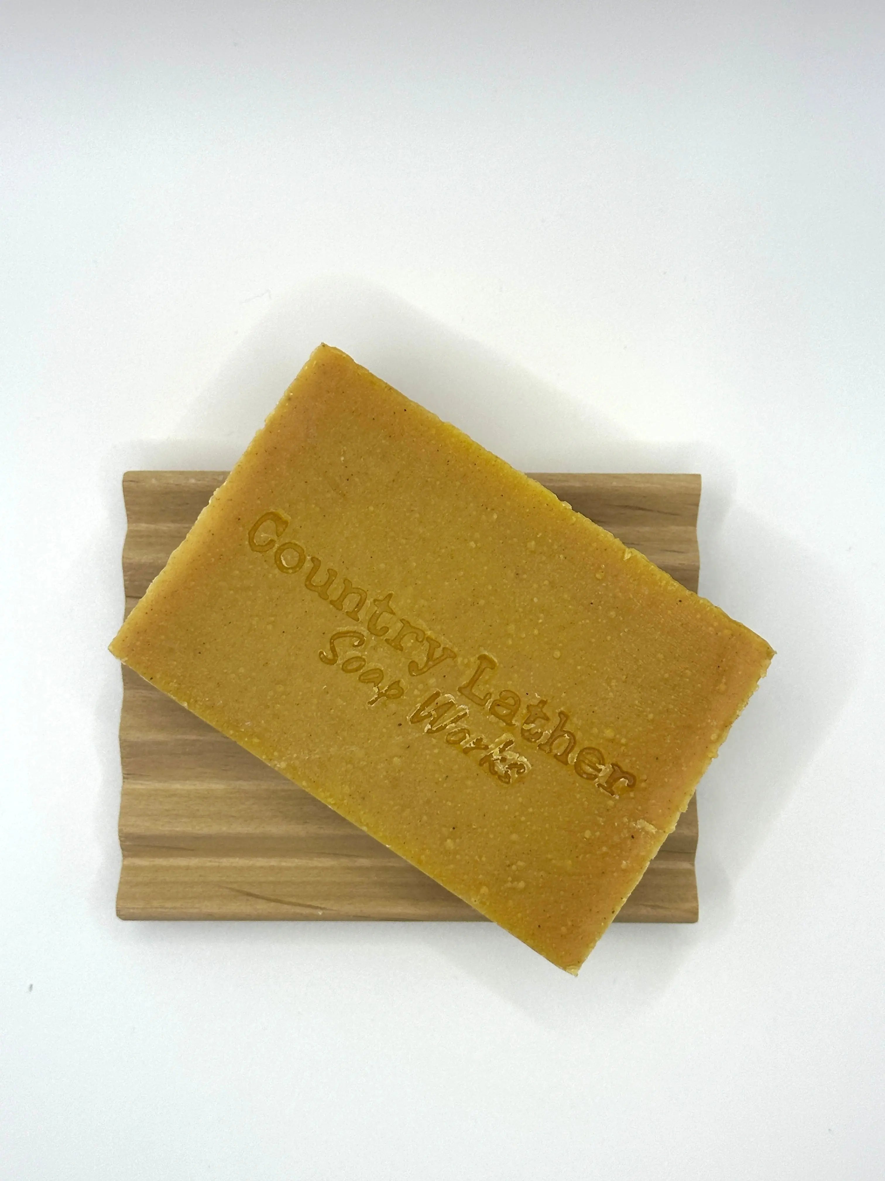 Lemongrass and Turmeric soap with bright earthy scent