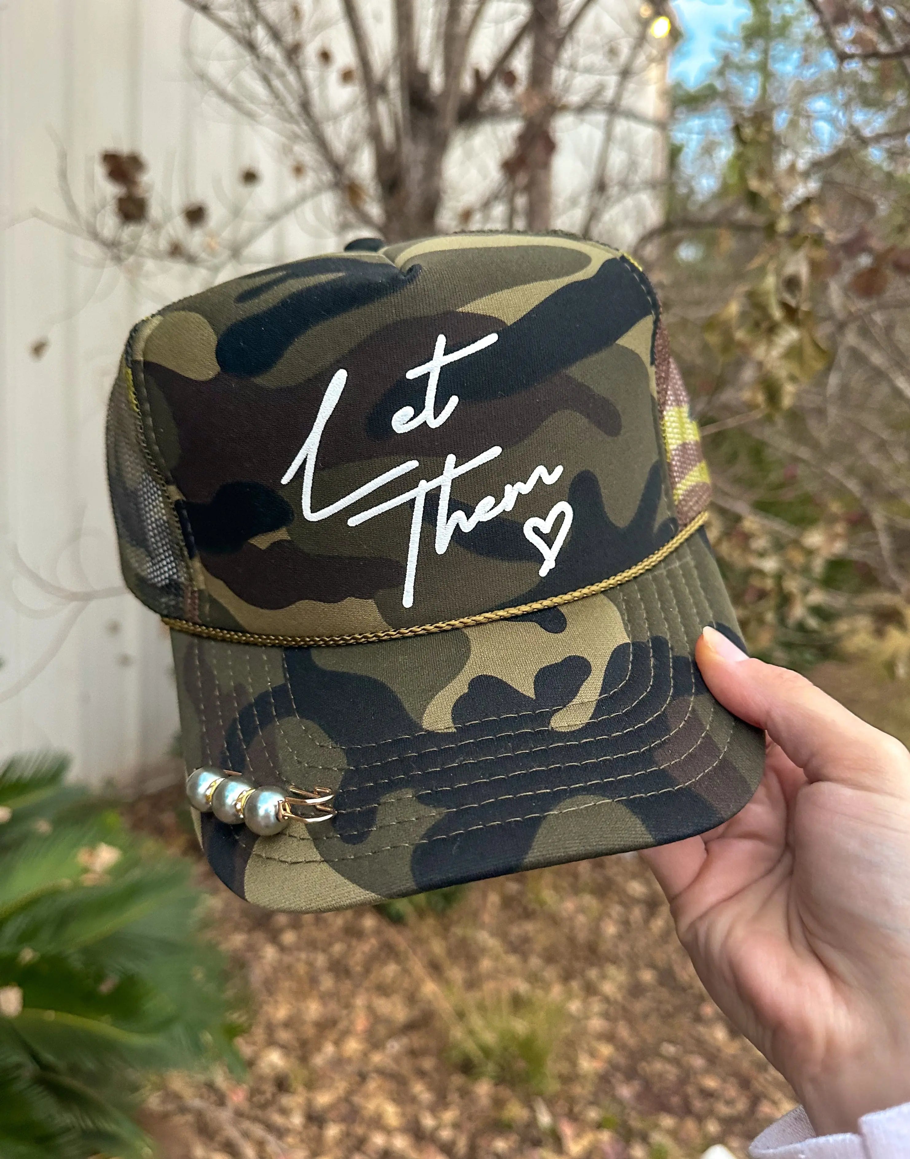 Let Them Full Camo Trucker Southern Bliss Company