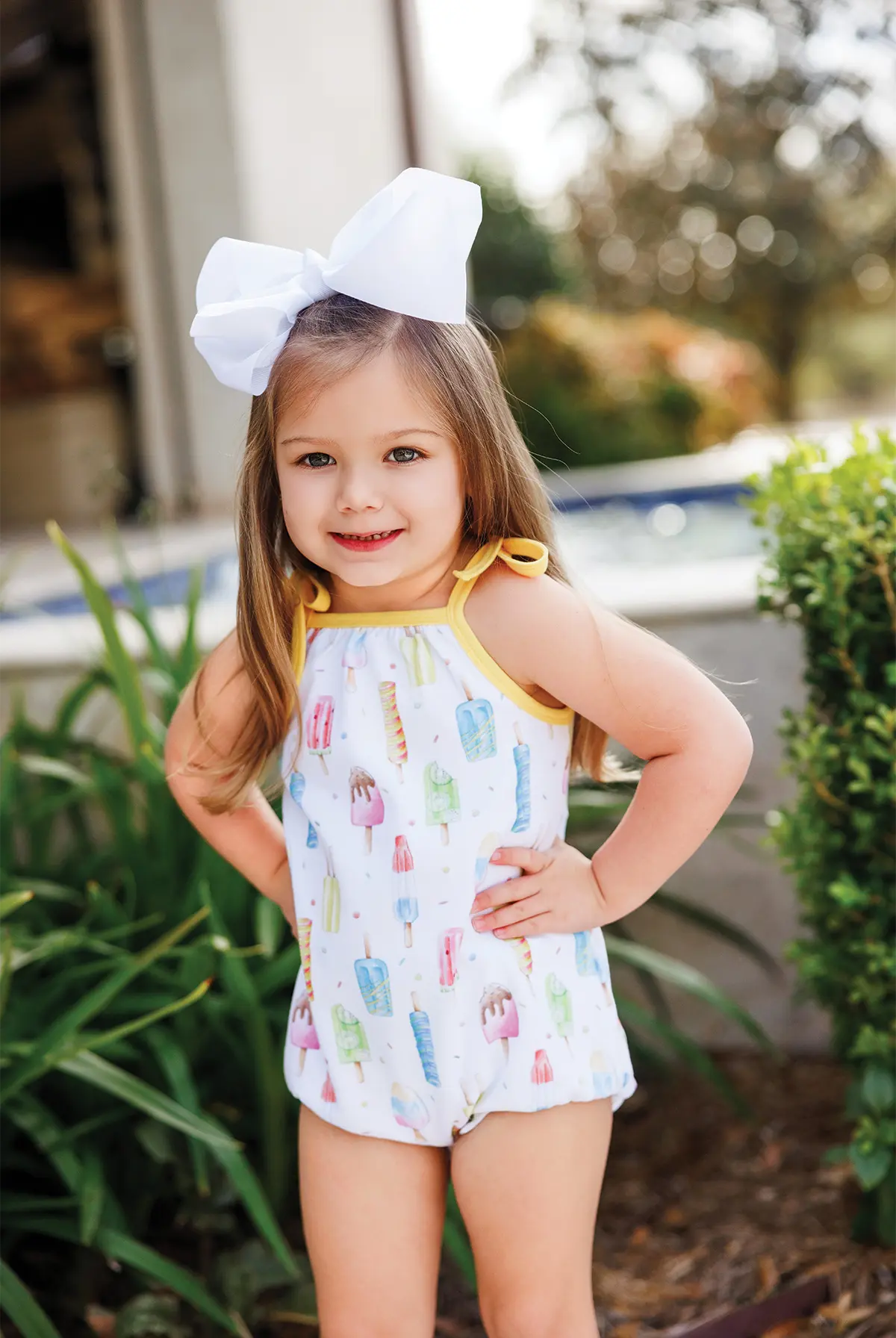 Let's Chill Organic Cotton Shoulder-Tie Onesie Nola Tawk
