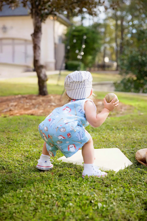 Let's Play Ball Organic Muslin Shortall Nola Tawk