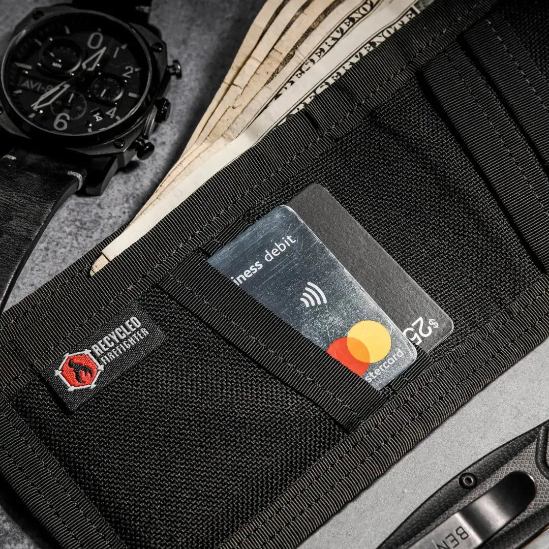 Lieutenant Wallet - Combat Leather Edition Recycled Firefighter