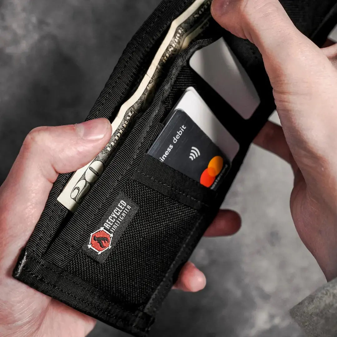 Lieutenant Wallet - Combat Leather Edition Recycled Firefighter