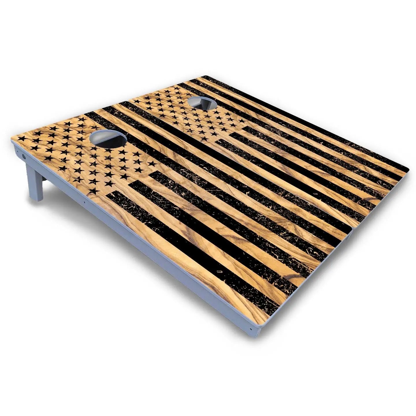Light Wood Flag Cornhole Boards - All Weather Series Cornhole Solutions
