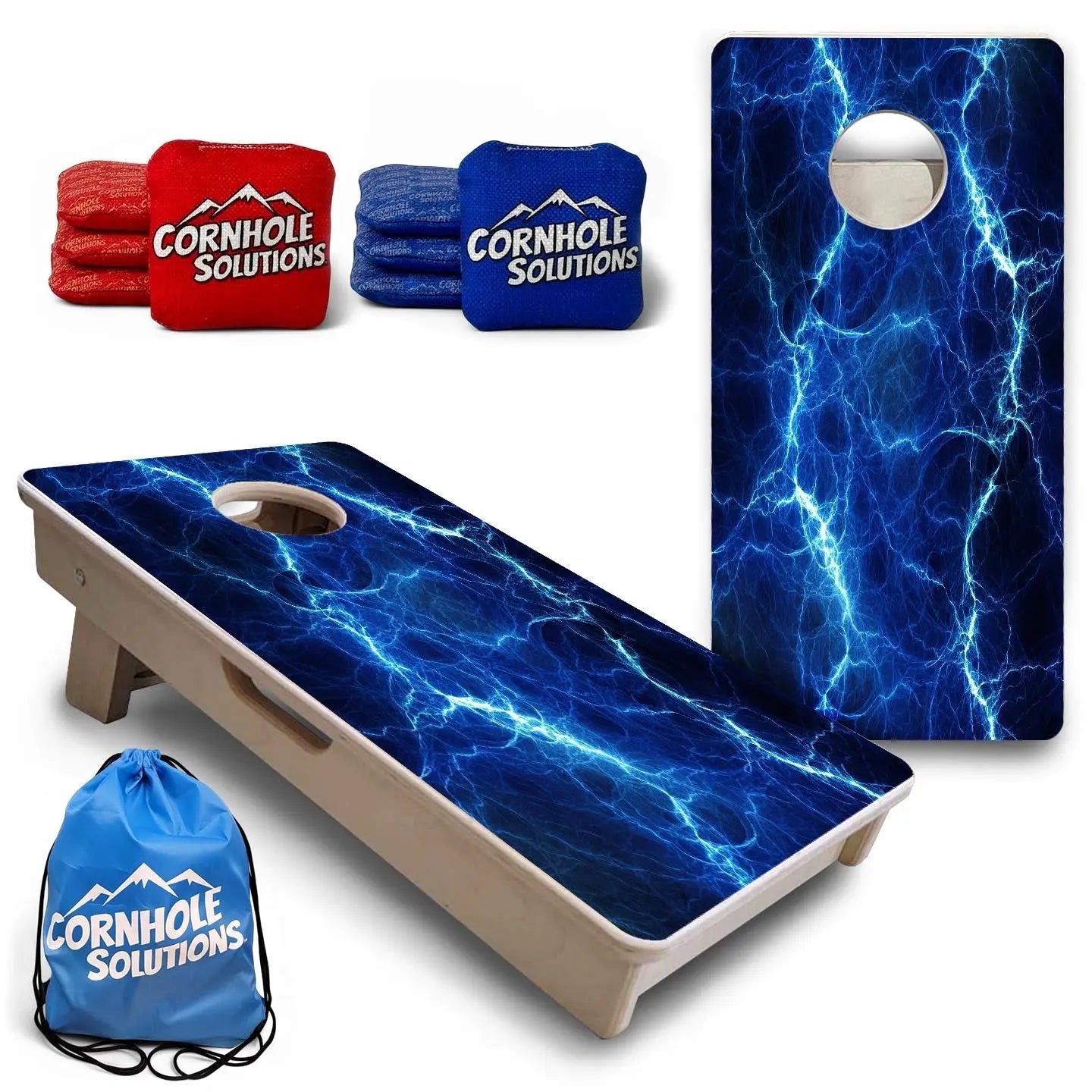 Lightning - Mini Cornhole Board Set (12" x 24") with 8 Mini Bags
